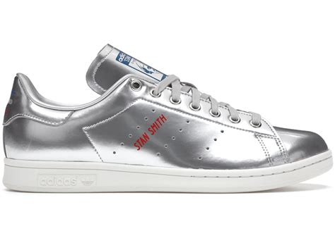 adidas stan smith schwarz silber|adidas stan smith silver metallic.